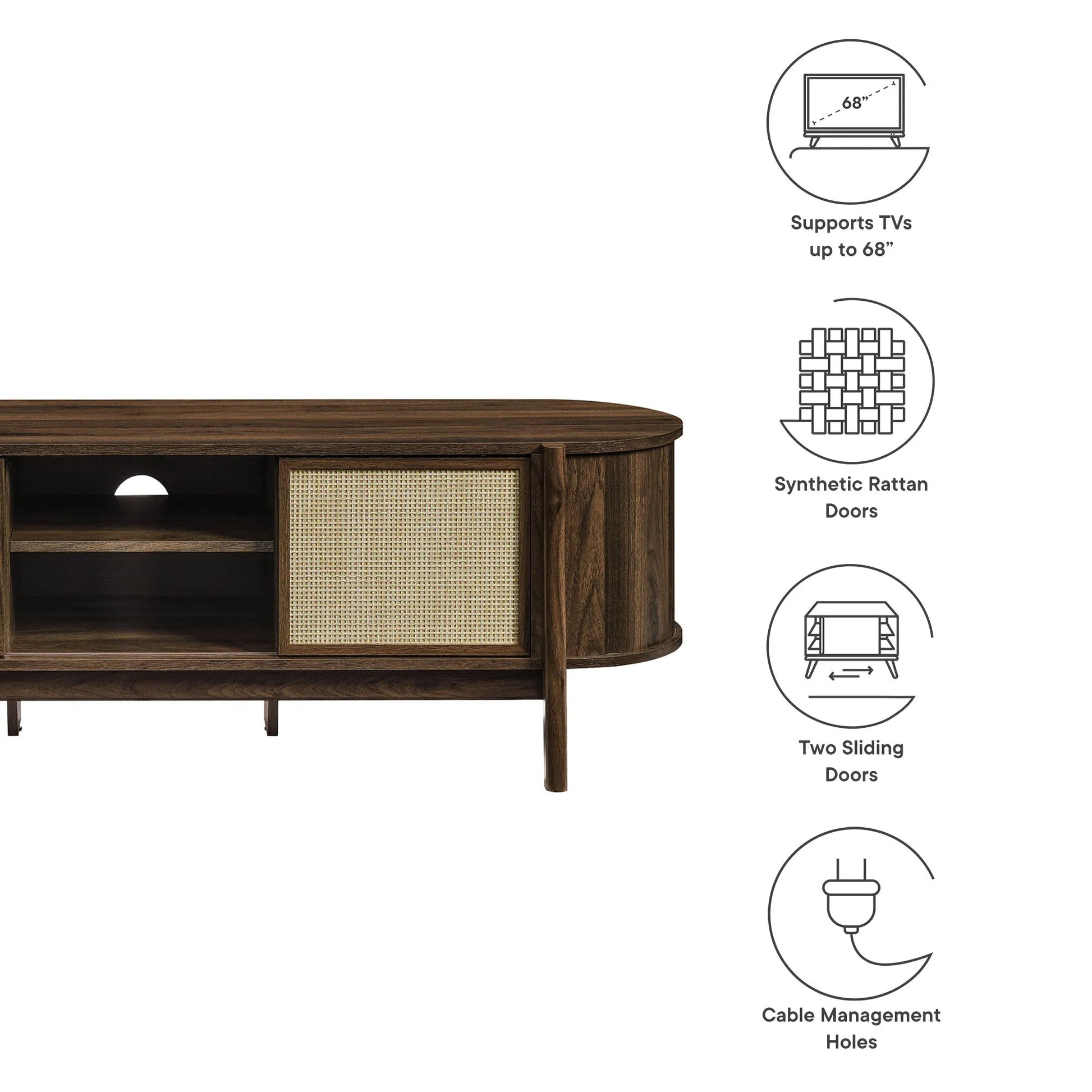 Reid 61" TV Stand by Modway EEI-7165 FredCo