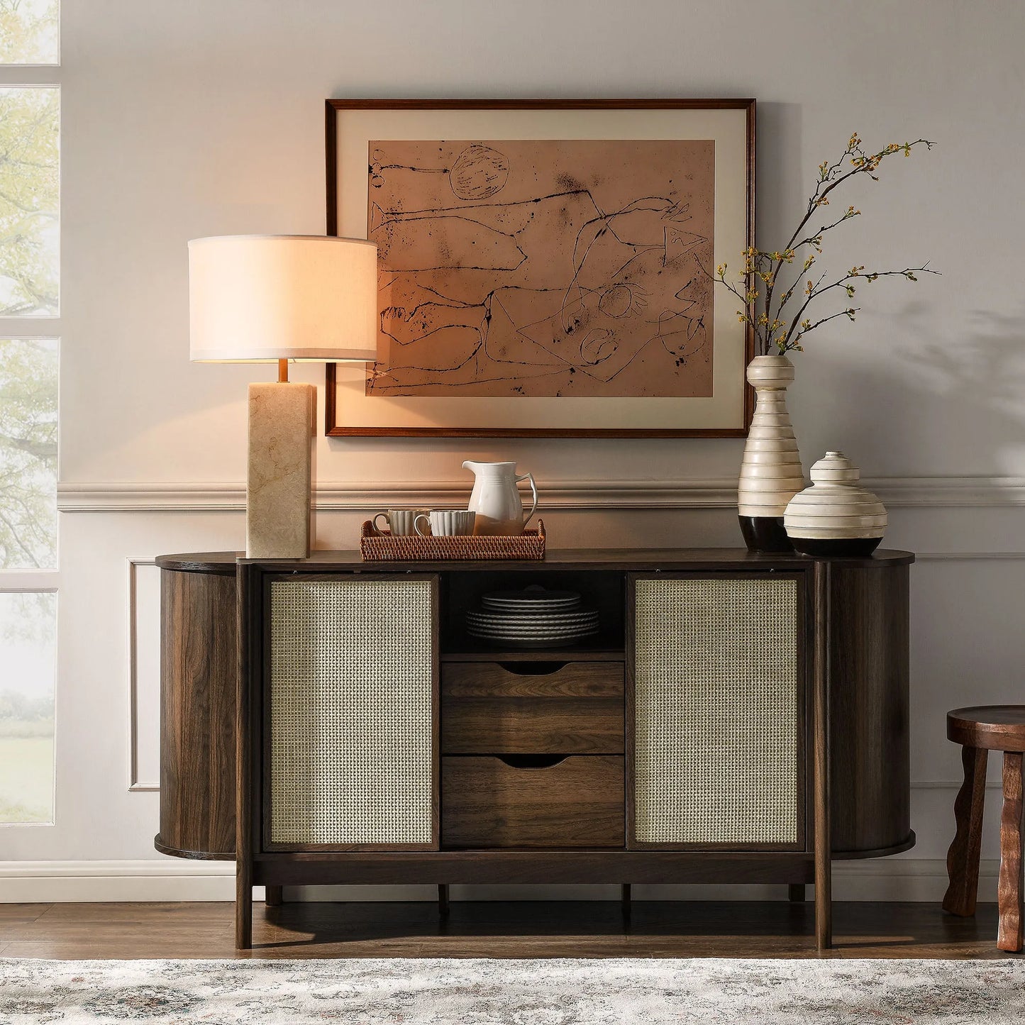 Reid 63" Curved Sideboard by Modway EEI-7166 FredCo
