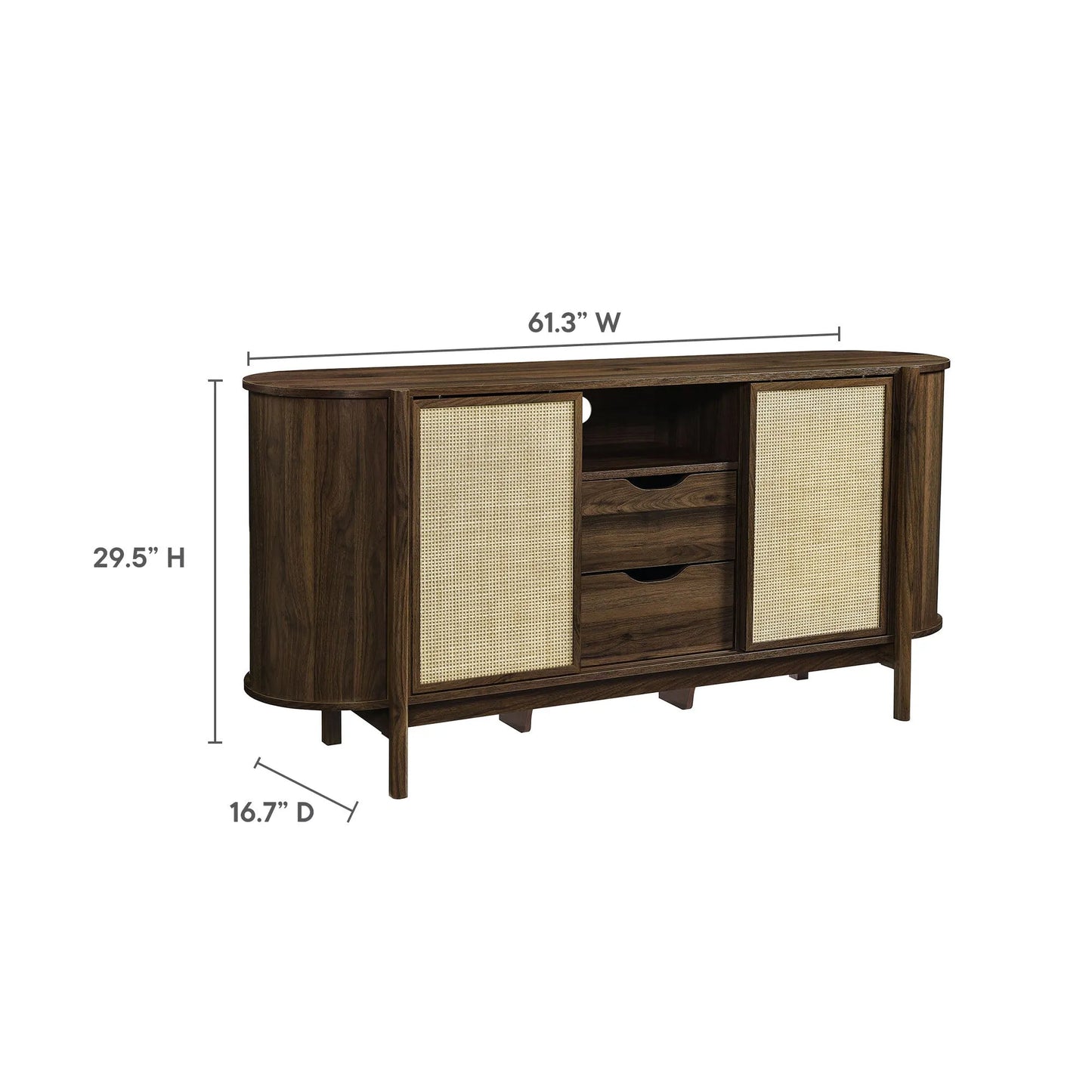 Reid 63" Curved Sideboard by Modway EEI-7166 FredCo