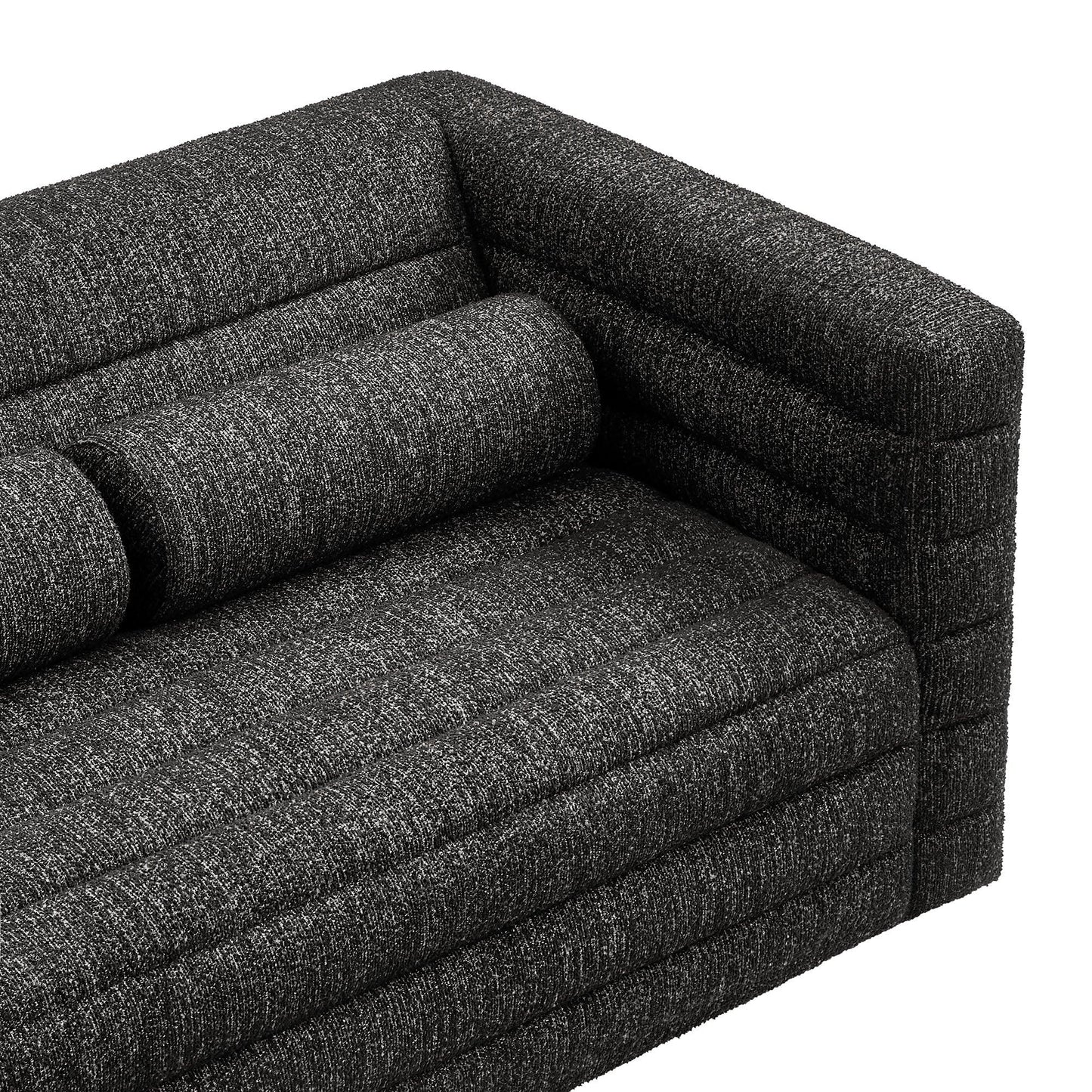 Relle Channel Tufted Boucle Upholstered Loveseat by Modway EEI-7137 FredCo