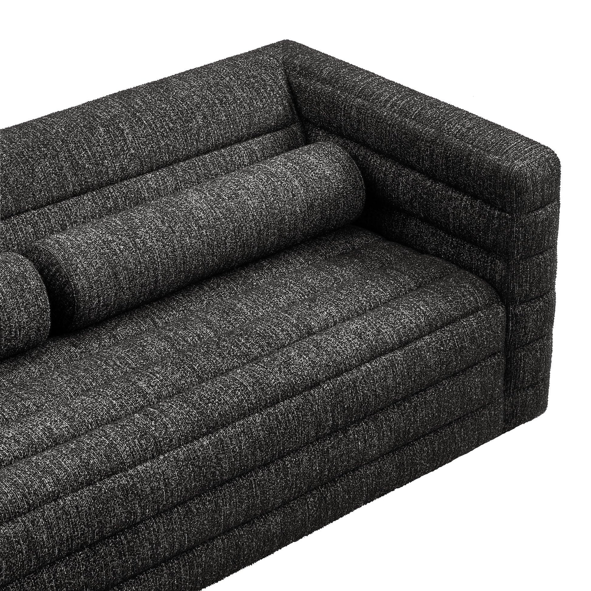 Relle Channel Tufted Boucle Upholstered Sofa by Modway EEI-7136 FredCo