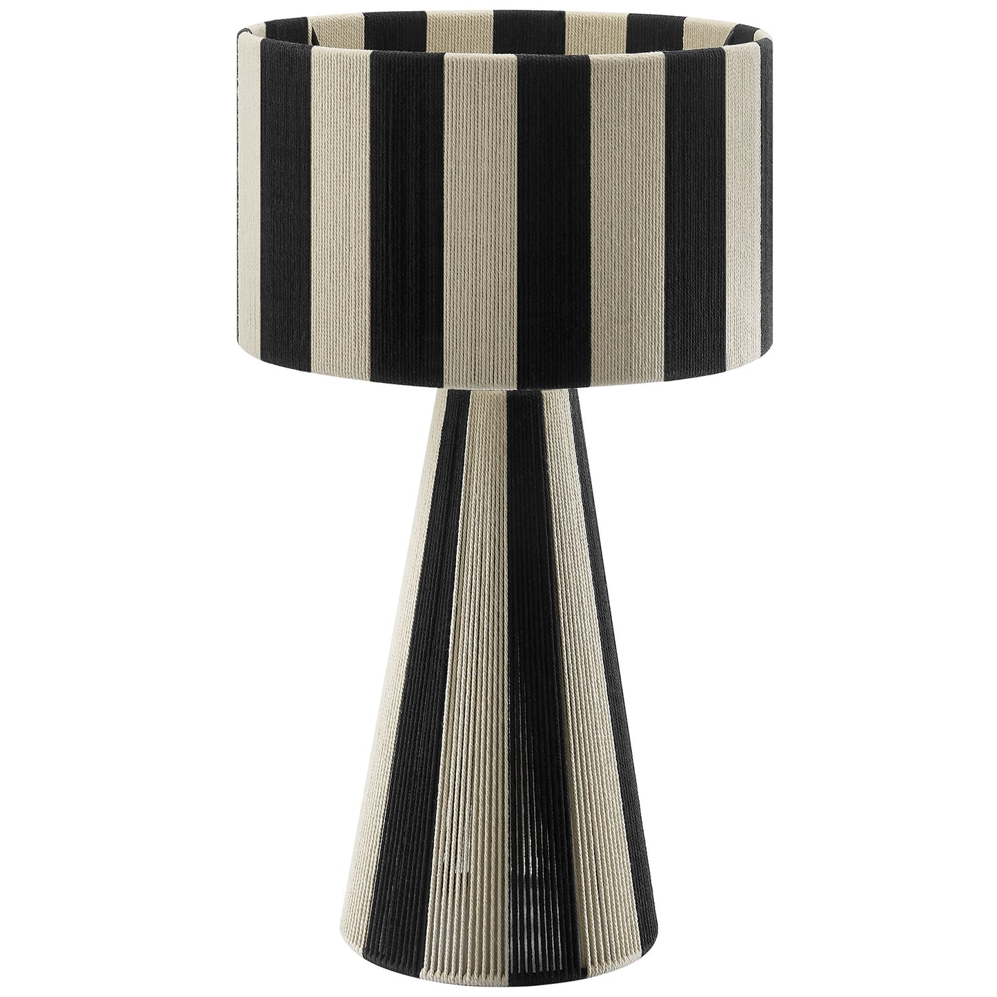 Renae Handwoven Cotton Thread Striped Table Lamp by Modway EEI-7261 FredCo