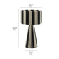 Renae Handwoven Cotton Thread Striped Table Lamp by Modway EEI-7261 FredCo