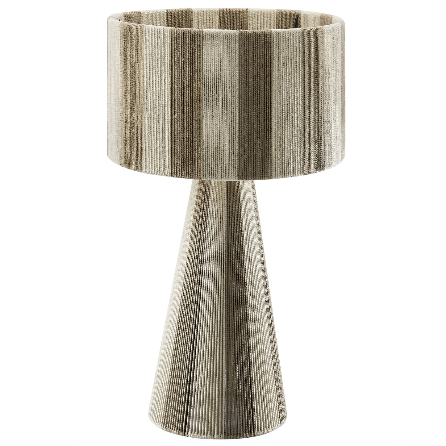 Renae Handwoven Cotton Thread Striped Table Lamp by Modway EEI-7261 FredCo