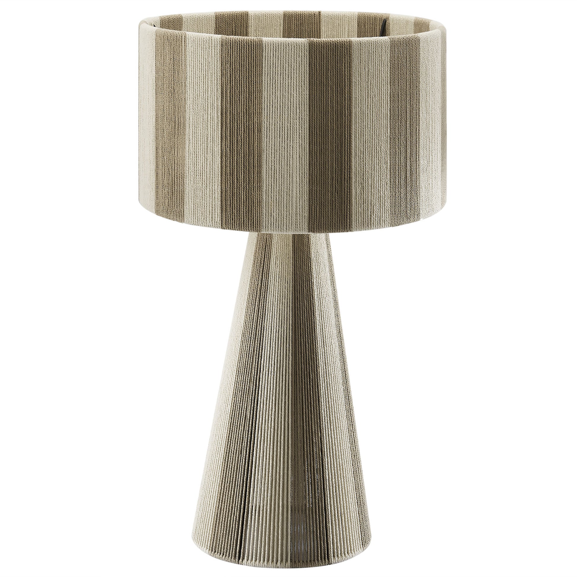 Renae Handwoven Cotton Thread Striped Table Lamp by Modway EEI-7261 FredCo