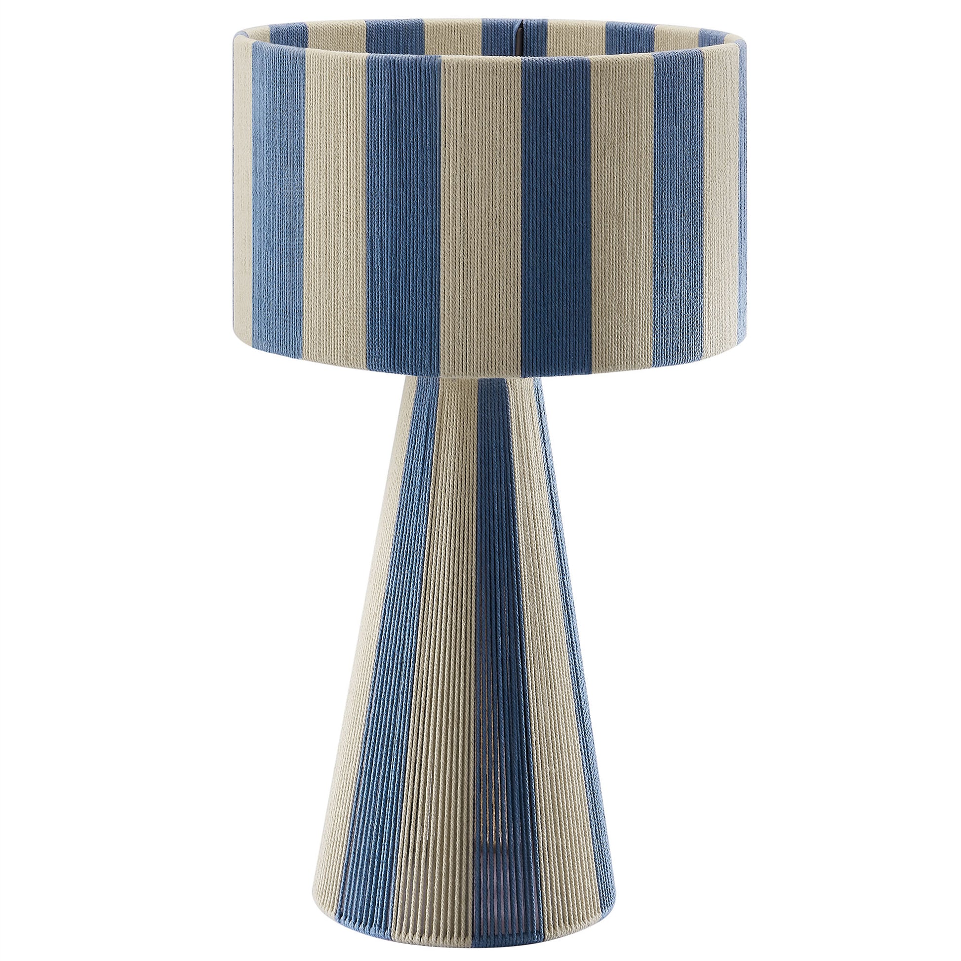 Renae Handwoven Cotton Thread Striped Table Lamp by Modway EEI-7261 FredCo