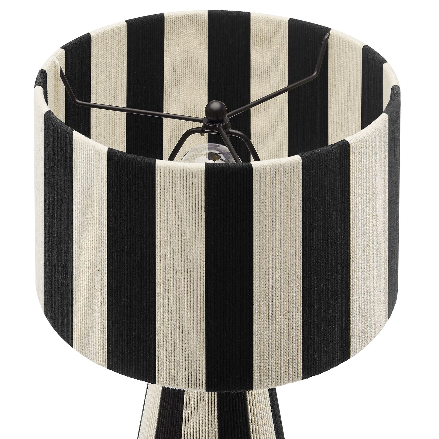 Renae Handwoven Cotton Thread Striped Table Lamp by Modway EEI-7261 FredCo