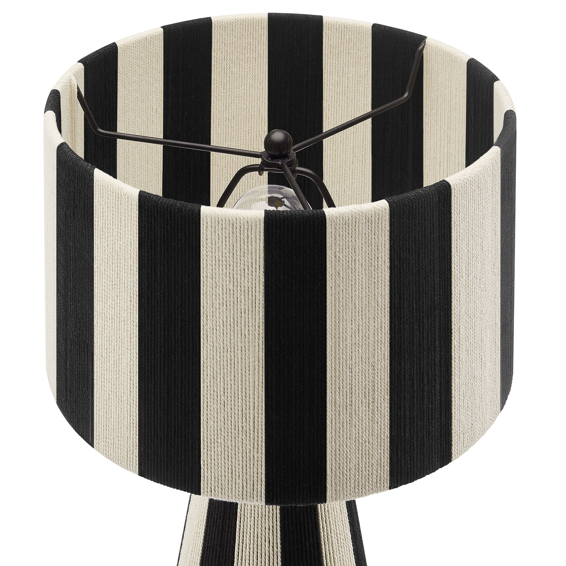 Renae Handwoven Cotton Thread Striped Table Lamp by Modway EEI-7261 FredCo