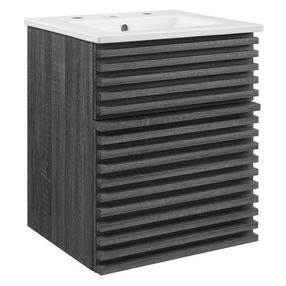 Render 18" Wall-Mount Bathroom Vanity, EEI-5419 FredCo