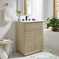 Render 24" Faux Travertine Bathroom Vanity With Sink by Modway FredCo