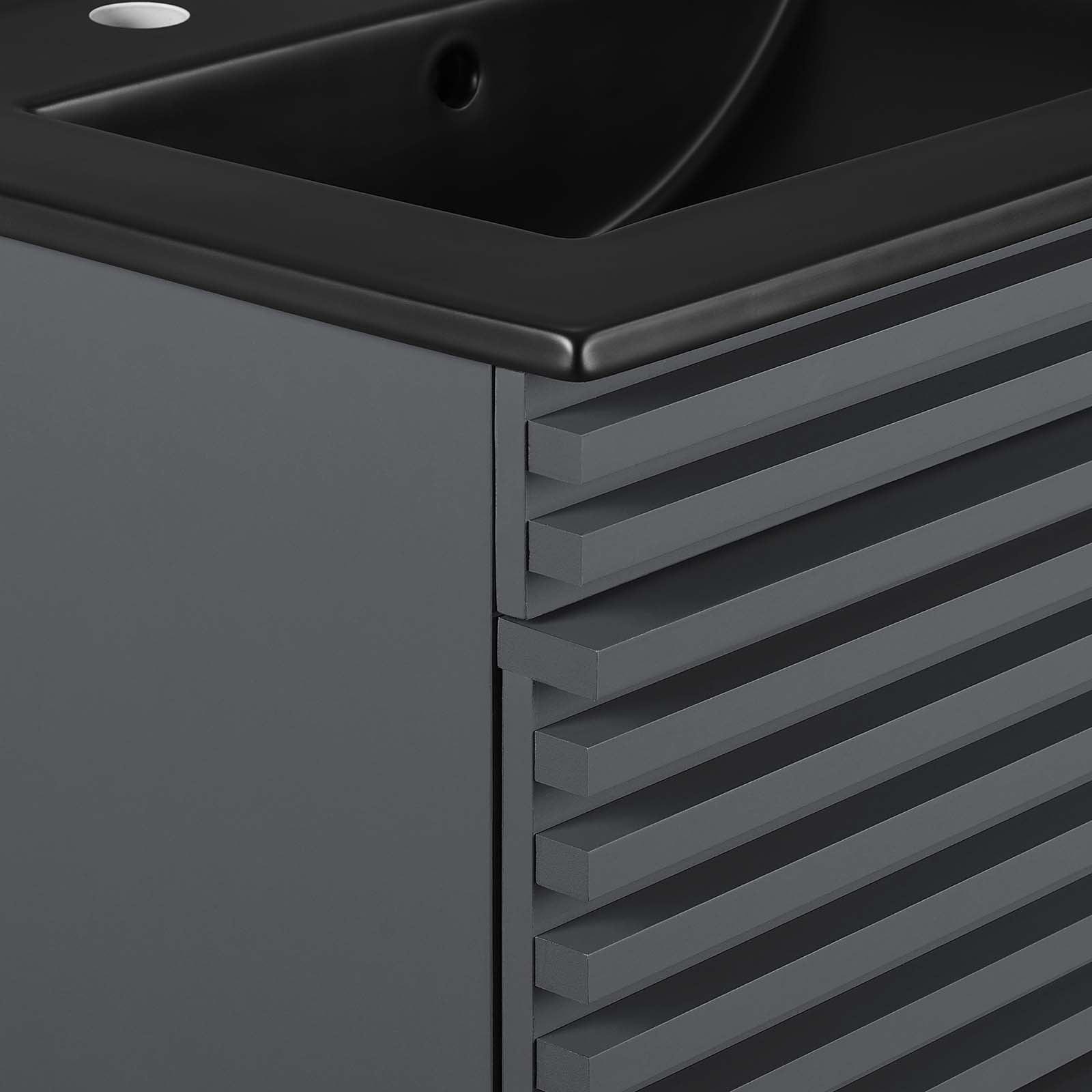 Render 24" Wall-Mount Bathroom Vanity, EEI-5364 FredCo