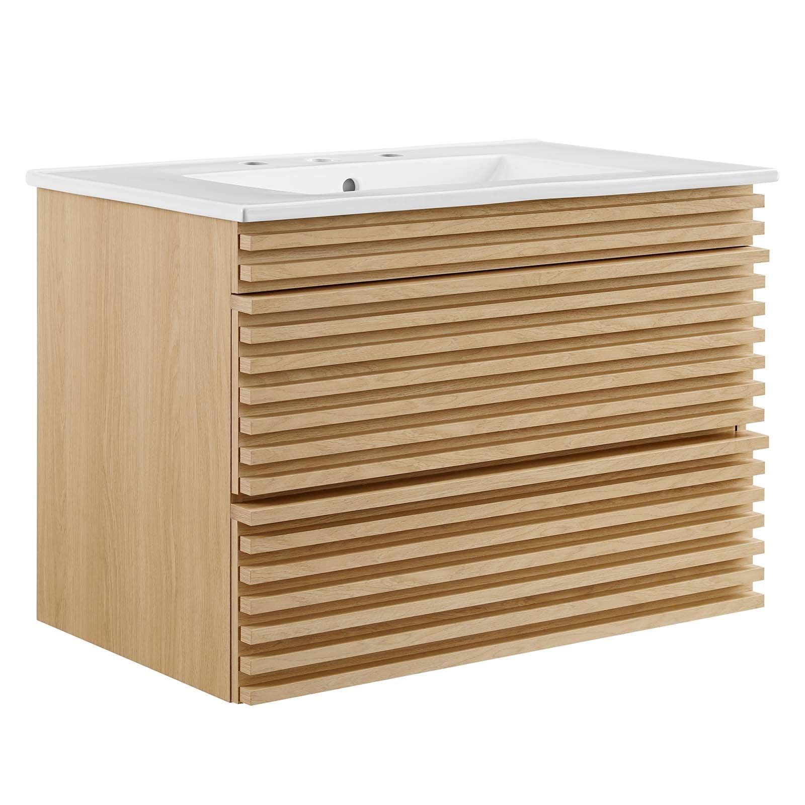 Render 30" Wall-Mount Bathroom Vanity, EEI-5421 FredCo