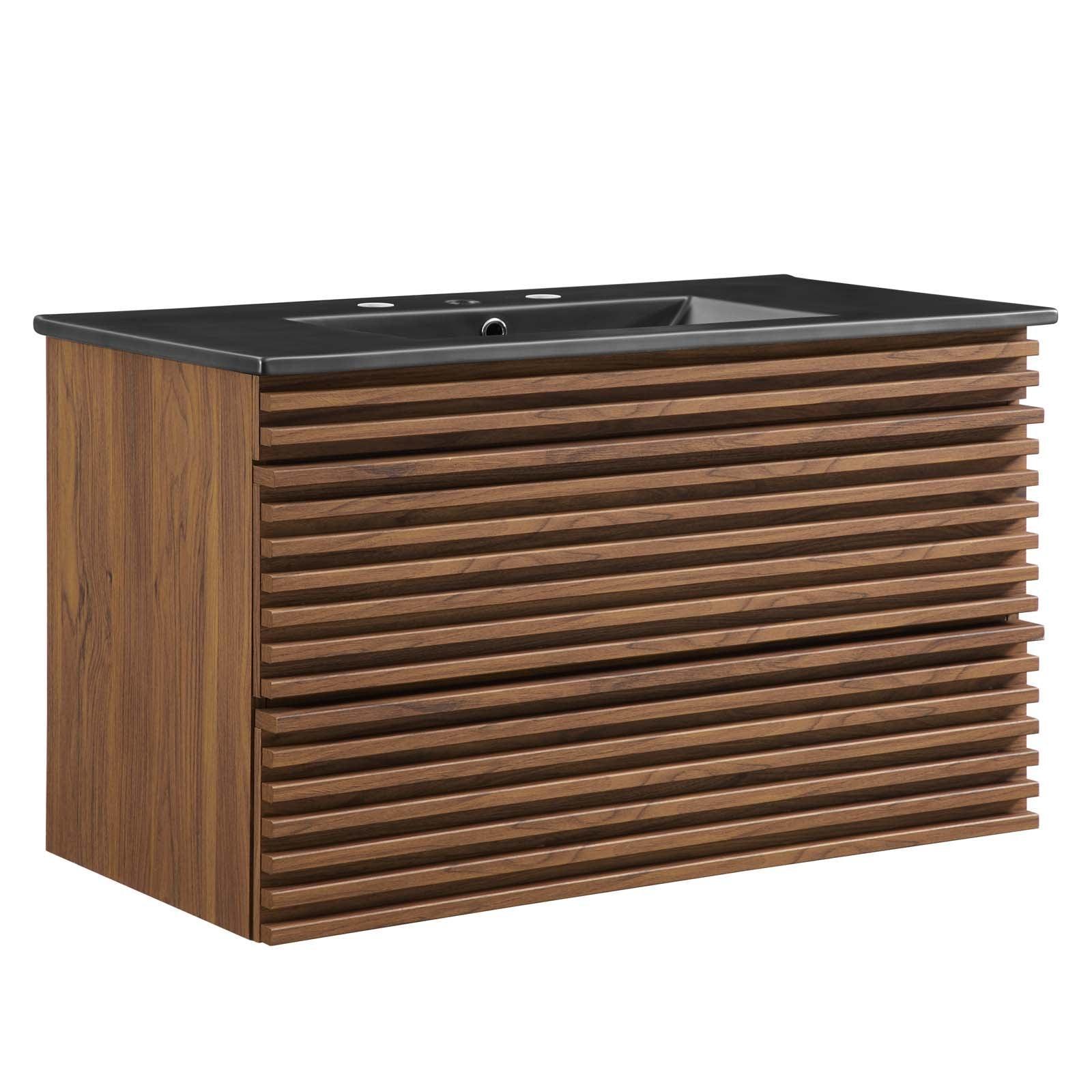 Render 36" Wall-Mount Bathroom Vanity, EEI-5395 FredCo