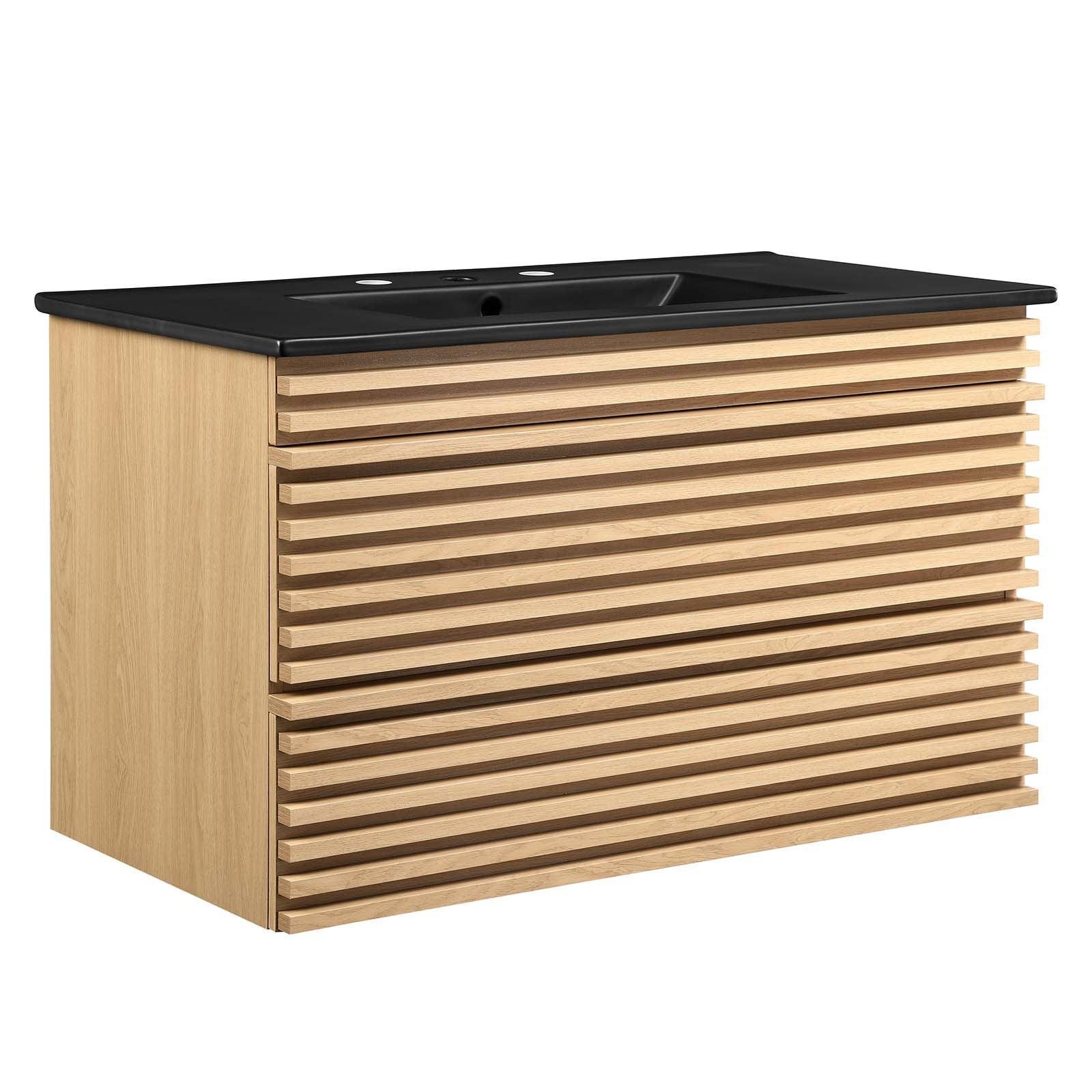 Render 36" Wall-Mount Bathroom Vanity, EEI-5395 FredCo
