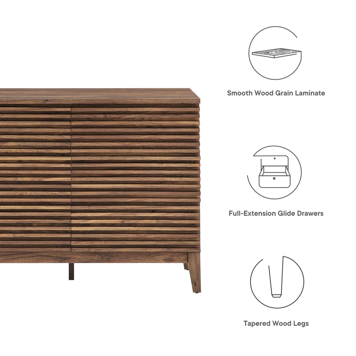 Render 47” 6-Drawer Dresser by Modway FredCo