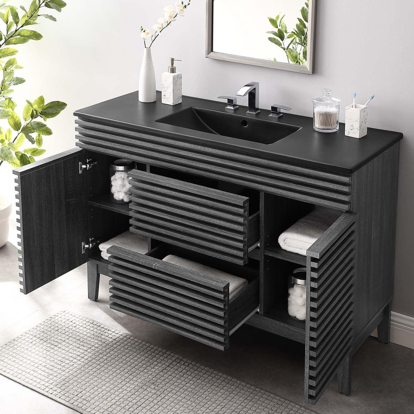 Render 48" Single Sink Bathroom Vanity, EEI-5398 FredCo