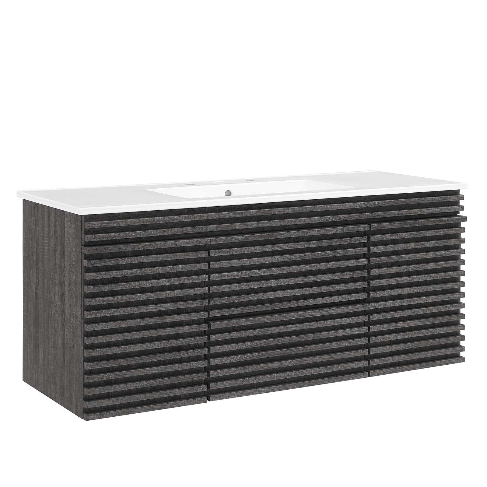 Render 48" Wall-Mount Bathroom Vanity, EEI-5801 FredCo