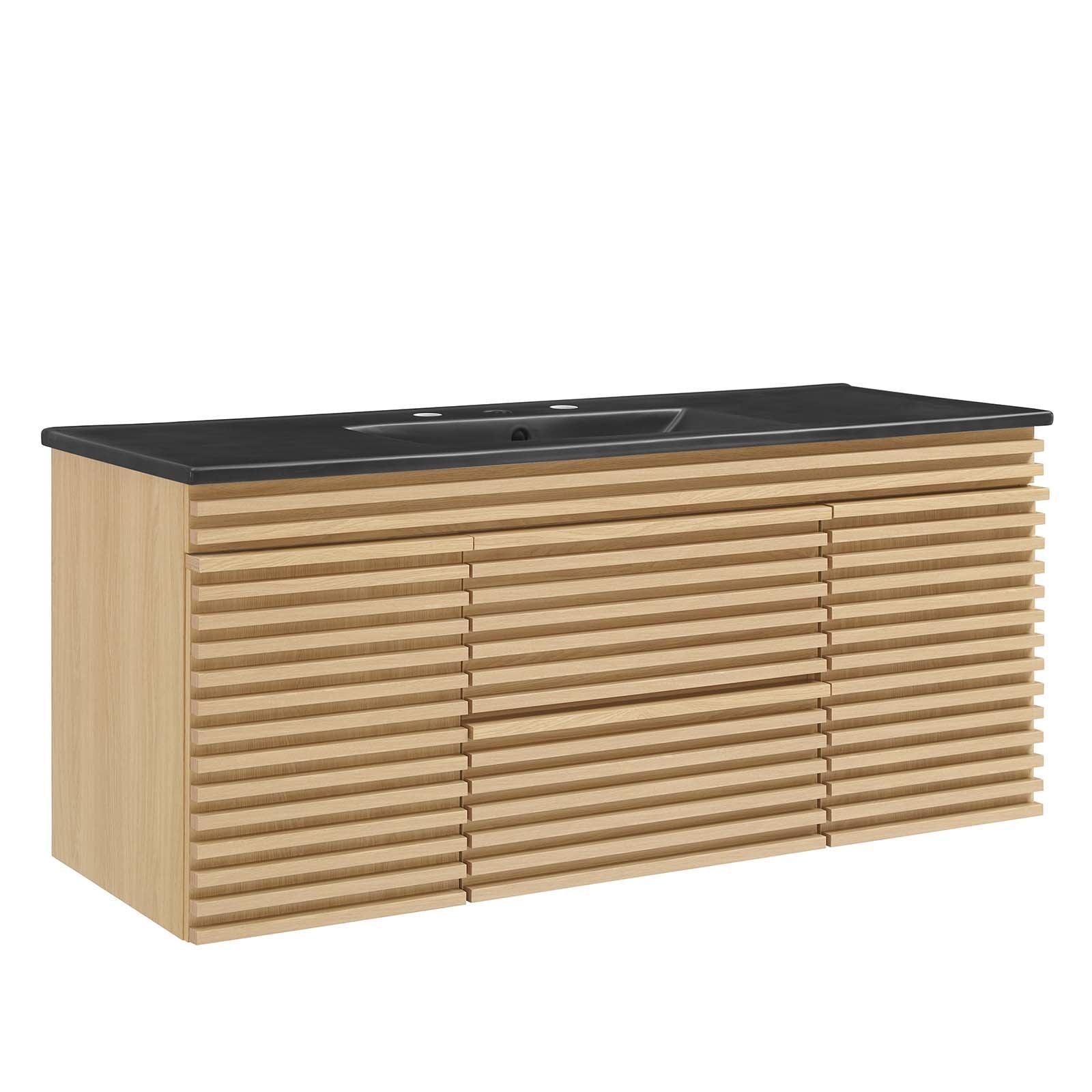 Render 48" Wall-Mount Bathroom Vanity, EEI-5801 FredCo