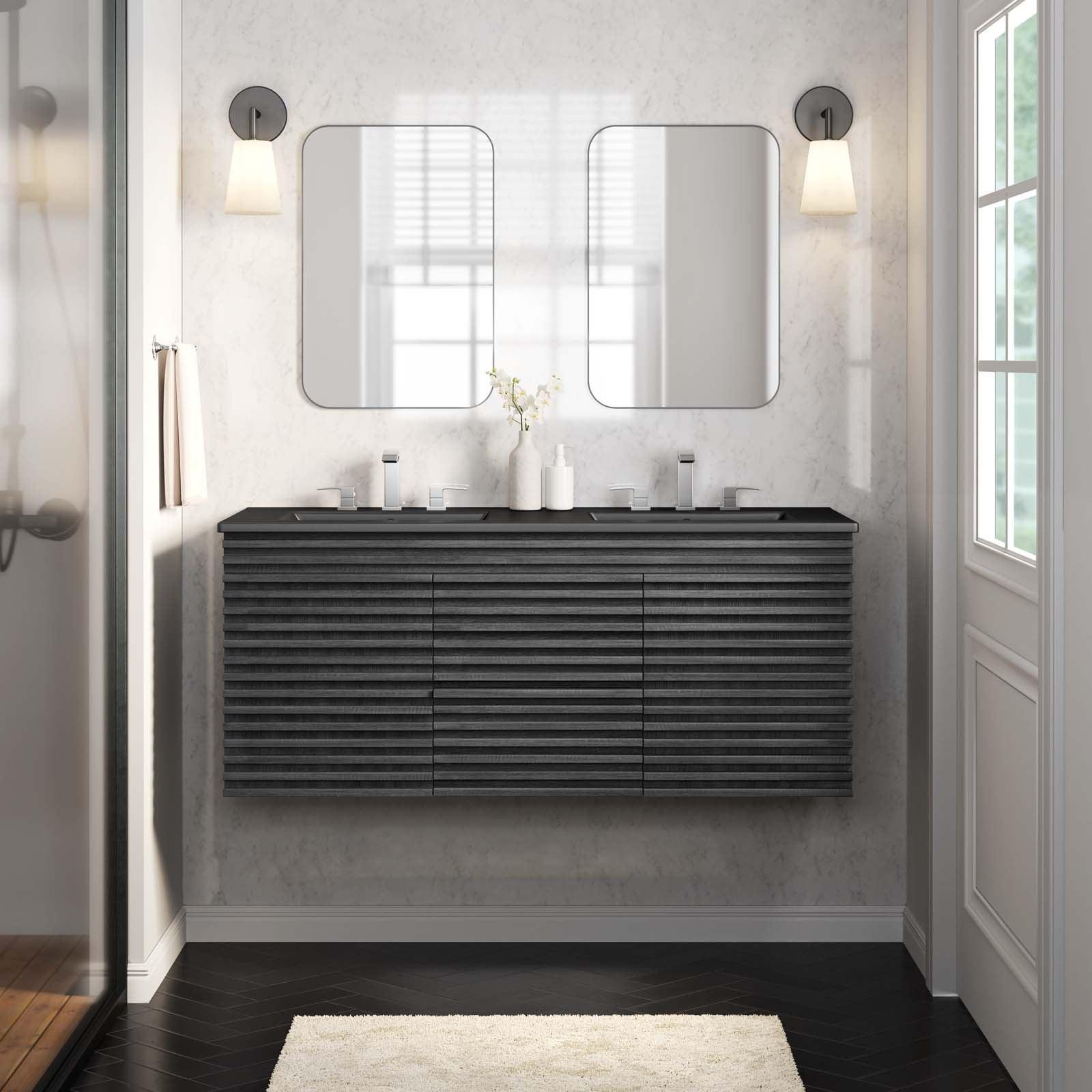 Render 48" Wall-Mount Bathroom Vanity, EEI-5802 FredCo