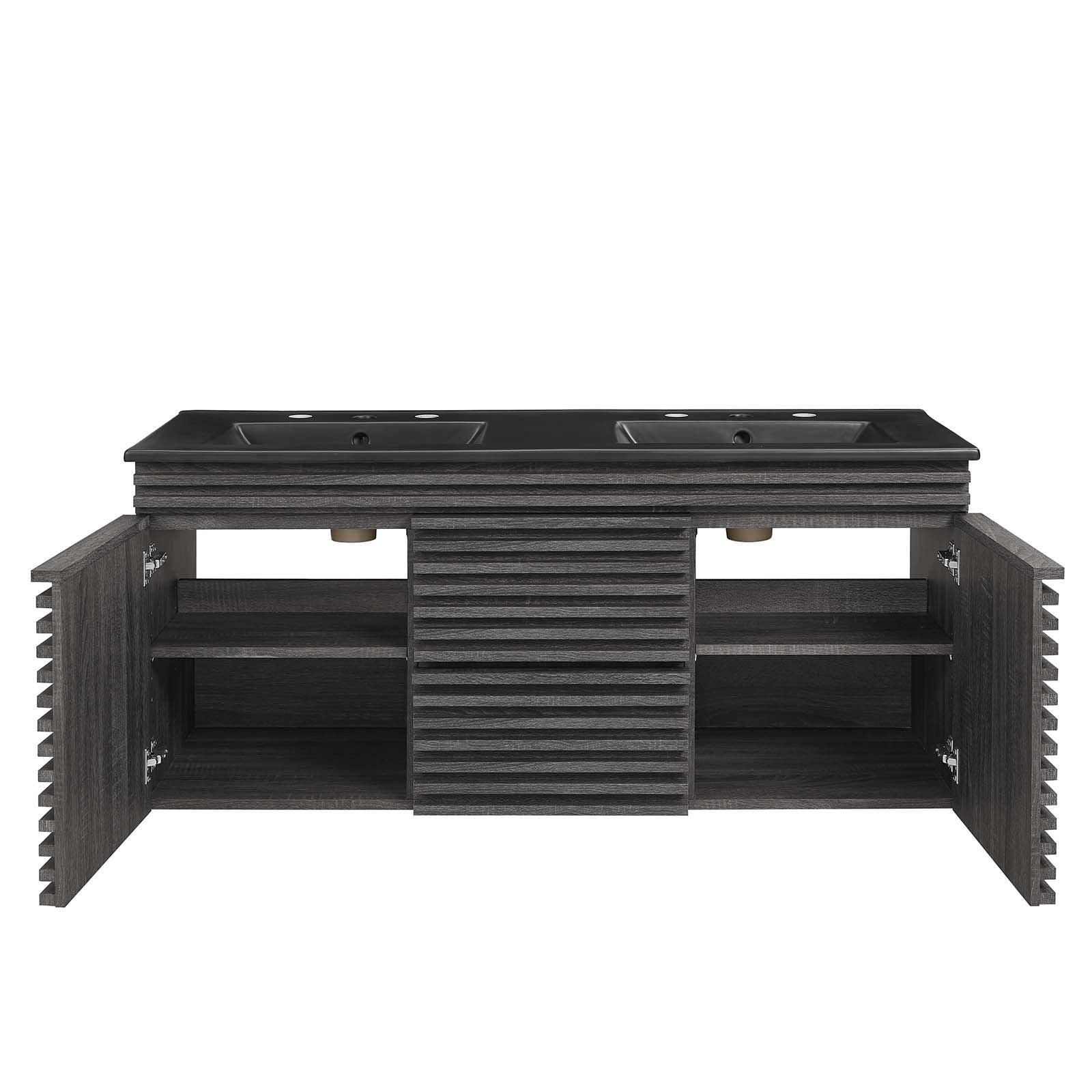 Render 48" Wall-Mount Bathroom Vanity, EEI-5802 FredCo