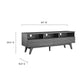 Render 60" TV Stand, EEI-6228 FredCo