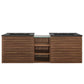 Render 62" Wall-Mount Double Sink Bathroom Vanity by Modway FredCo