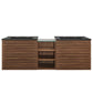 Render 62" Wall-Mount Double Sink Bathroom Vanity by Modway FredCo