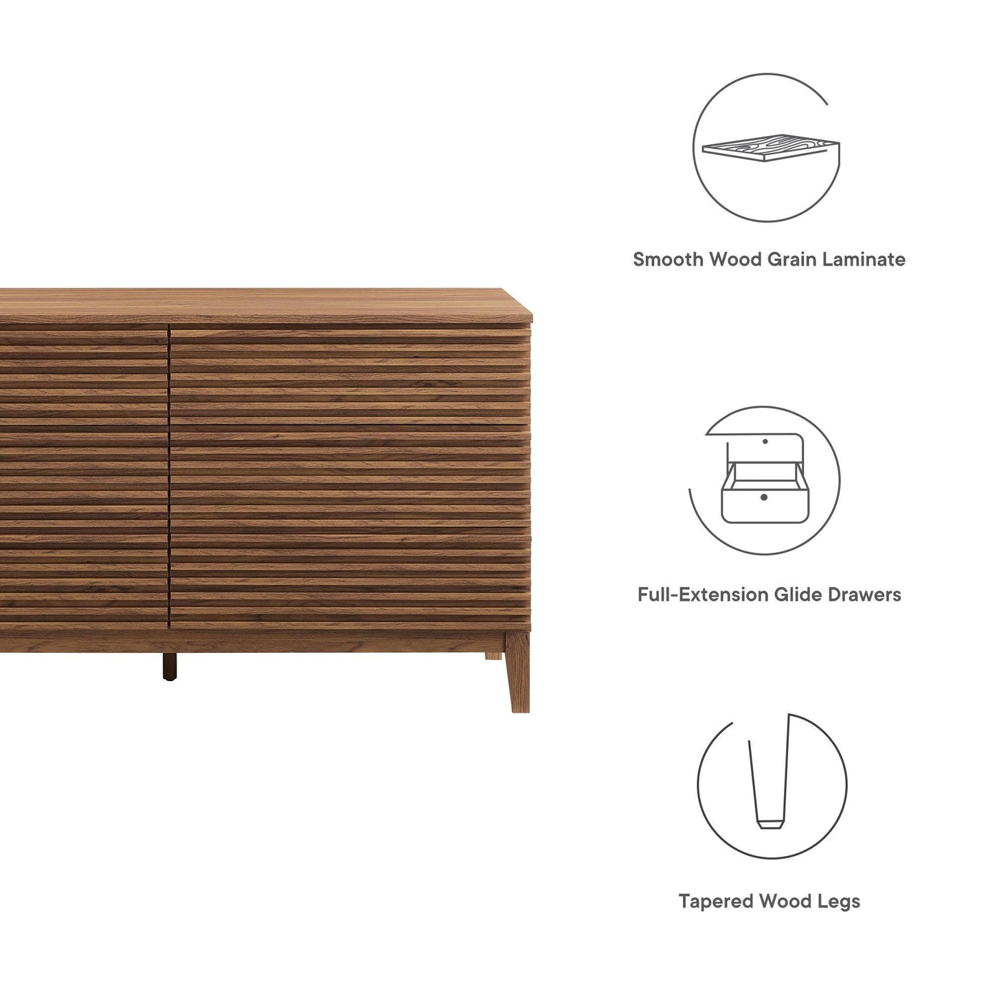 Render 63” 6-Drawer Dresser by Modway FredCo