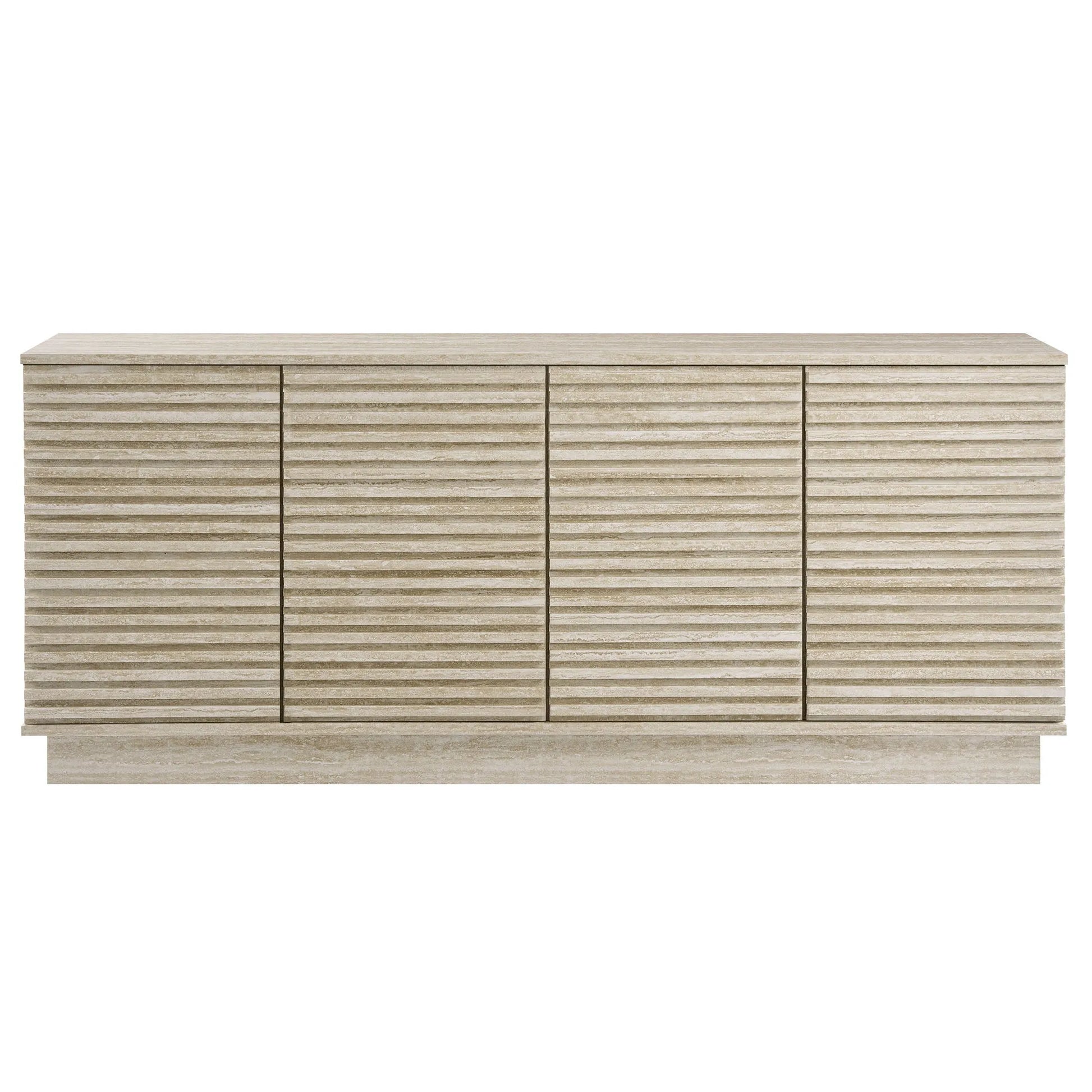 Render 70" Faux Travertine Sideboard Cabinet TV Stand by Modway EEI-6966 FredCo