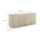 Render 70" Faux Travertine Sideboard Cabinet TV Stand by Modway EEI-6966 FredCo