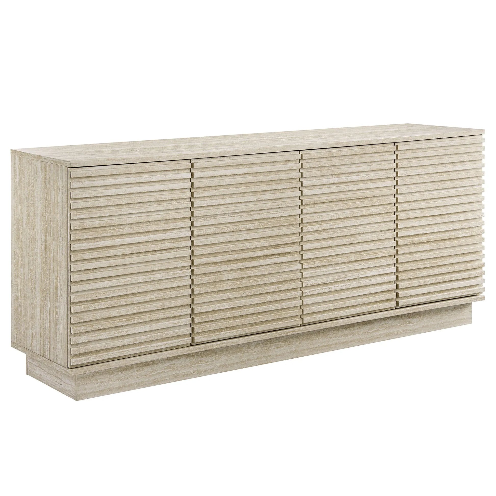 Render 70" Faux Travertine Sideboard Cabinet TV Stand by Modway EEI-6966 FredCo
