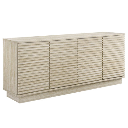 Render 70" Faux Travertine Sideboard Cabinet TV Stand by Modway EEI-6966 FredCo
