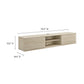 Render 70" Faux Travertine Wall-Mount Media Console TV Stand by Modway FredCo