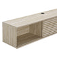 Render 70" Faux Travertine Wall-Mount Media Console TV Stand by Modway FredCo