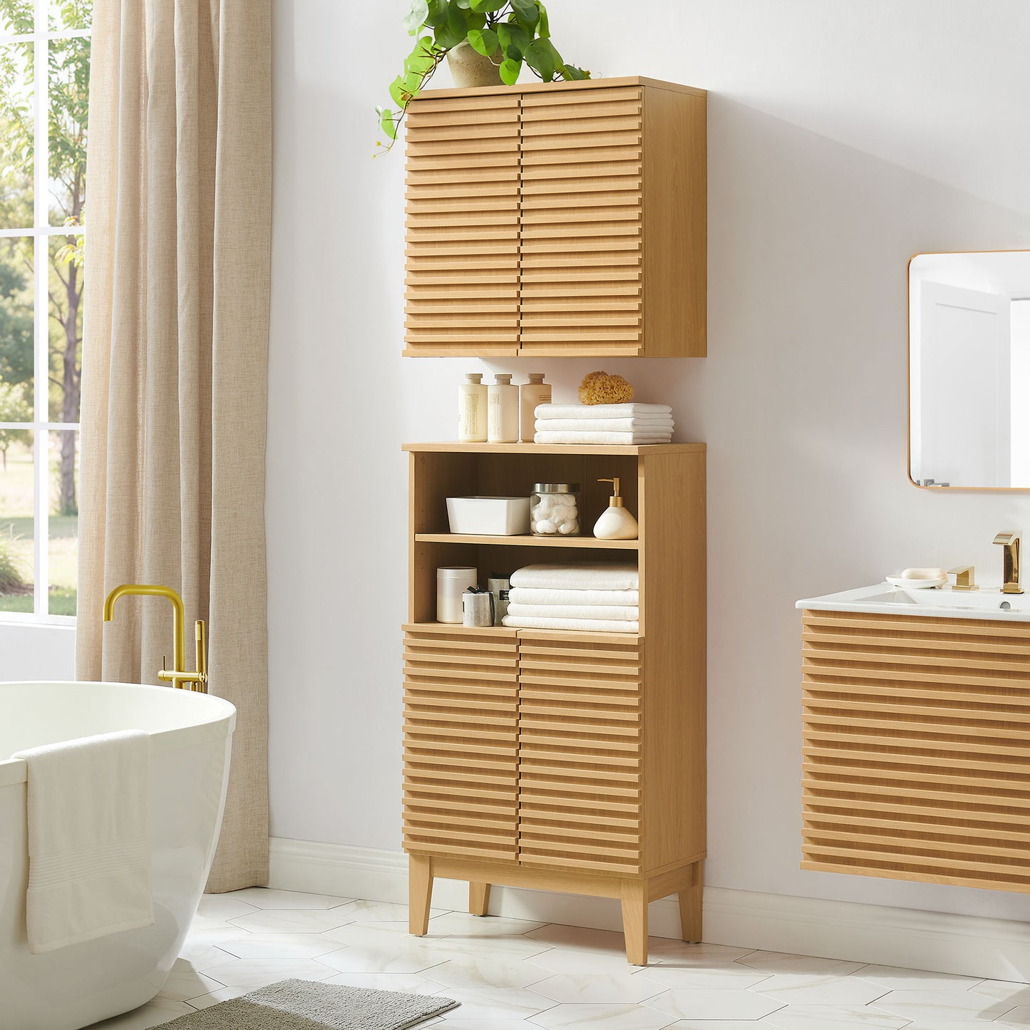 Render Bathroom Cabinet Set by Modway EEI-7446 FredCo