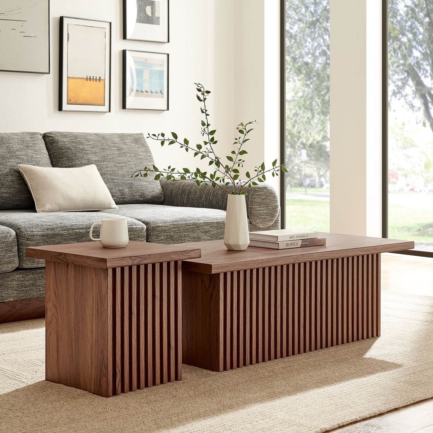 Render Nesting Coffee Tables Set of 2 by Modway EEI-6970 FredCo