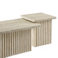 Render Nesting Faux Travertine Coffee Tables Set of 2 by Modway FredCo