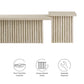 Render Nesting Faux Travertine Coffee Tables Set of 2 by Modway FredCo