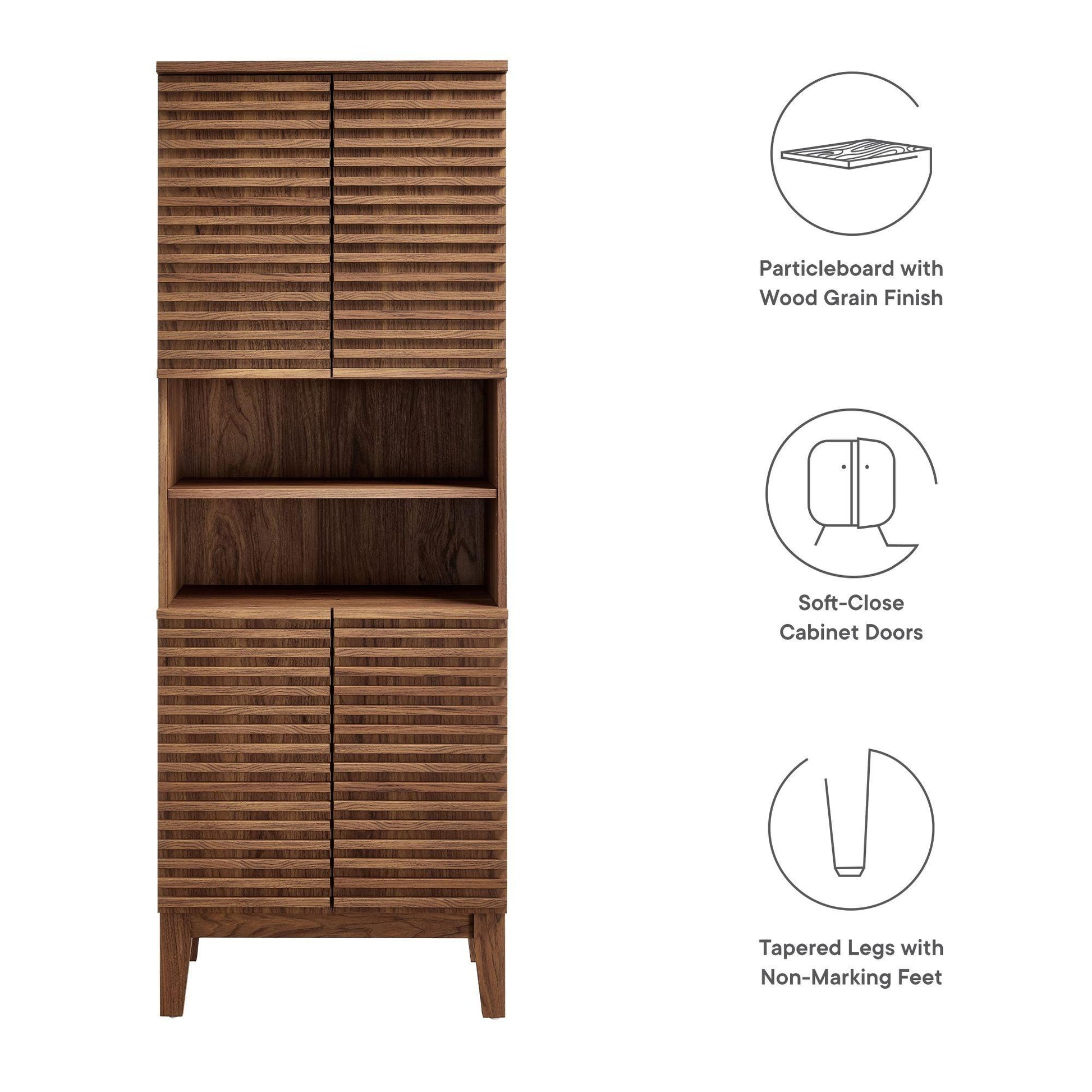 Render Tall Bathroom Storage Cabinet by Modway FredCo