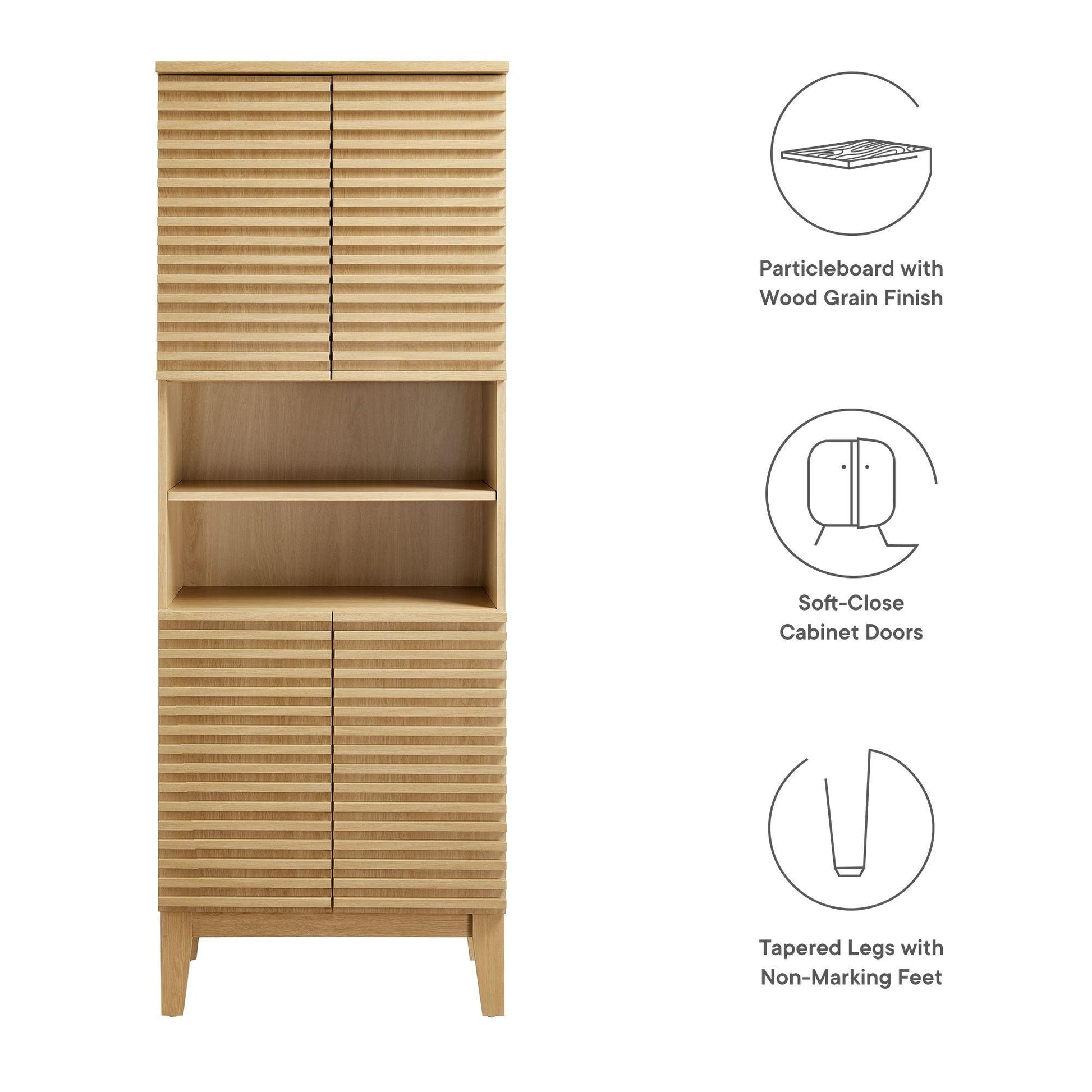 Render Tall Bathroom Storage Cabinet by Modway FredCo