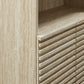 Render Tall Faux Travertine Linen Storage Cabinet by Modway FredCo