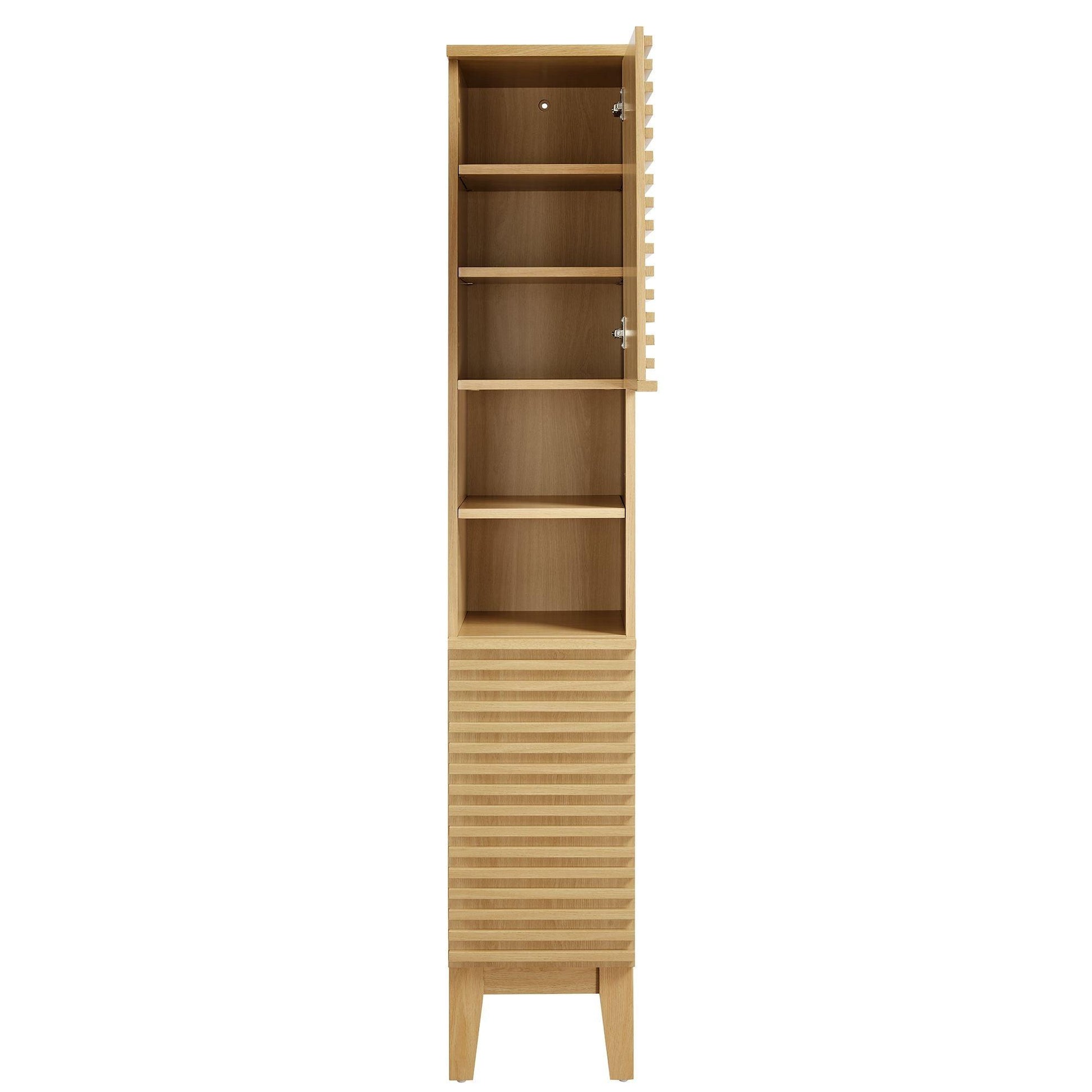 Render Tall Narrow Bathroom Storage Cabinet by Modway FredCo