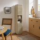Render Tall Narrow Faux Travertine Linen Storage Cabinet by Modway FredCo