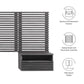 Render Wall Mount King Headboard and Modern Nightstands, MOD-7117 FredCo