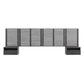 Render Wall Mount King Headboard and Modern Nightstands, MOD-7117 FredCo