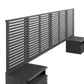 Render Wall Mount King Headboard and Modern Nightstands, MOD-7117 FredCo