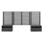 Render Wall Mount Twin Headboard and Modern Nightstands, MOD-7115 FredCo