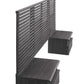 Render Wall Mount Twin Headboard and Modern Nightstands, MOD-7115 FredCo