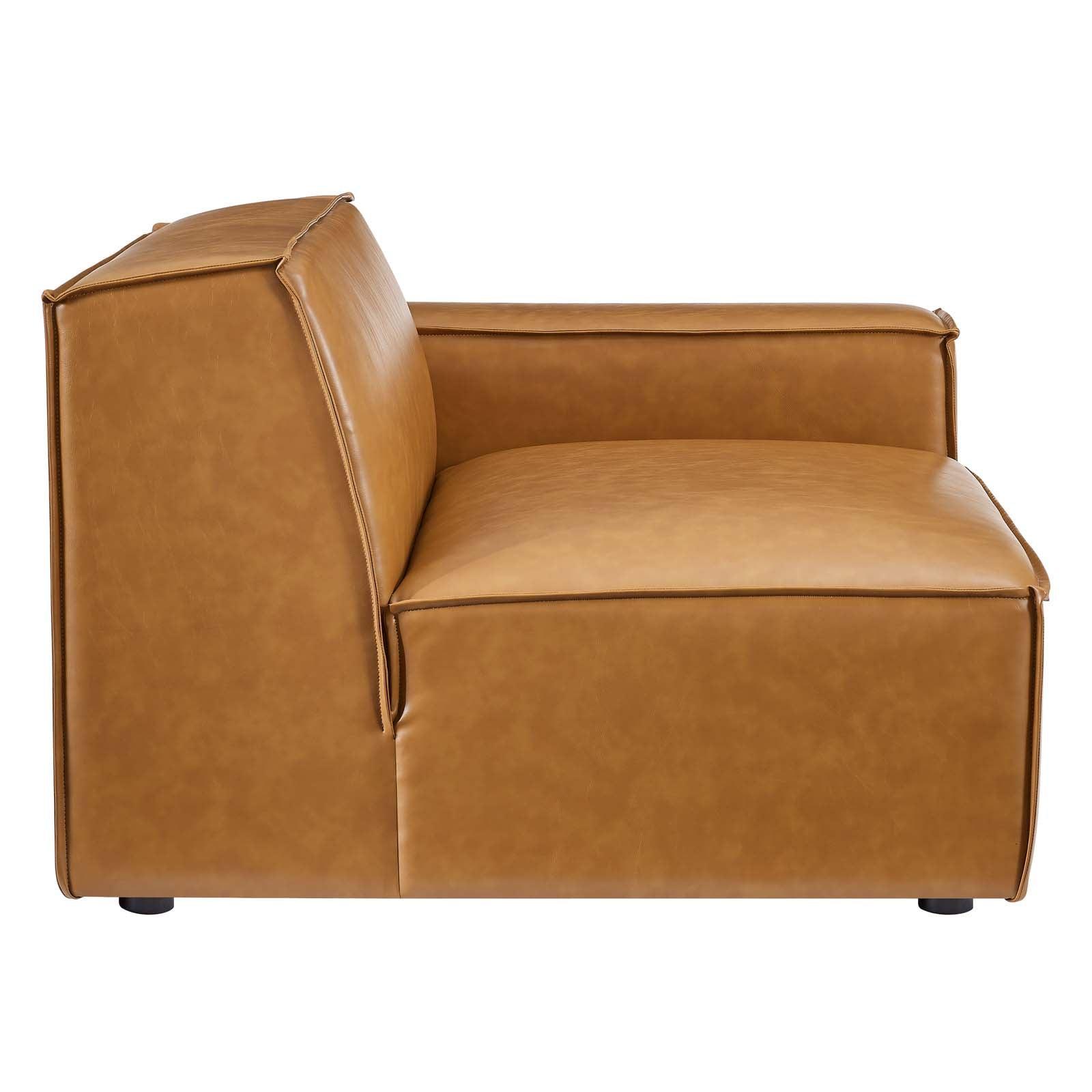 Restore 5-Piece Vegan Leather Sectional Sofa, EEI-4711 FredCo