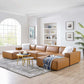Restore 6-Piece Vegan Leather Sectional Sofa, EEI-4713 FredCo